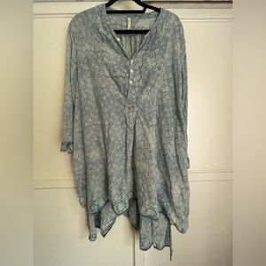 Magnolia pearl cotton block tunic